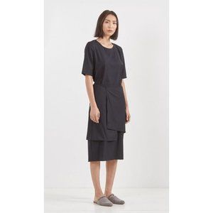 Navy Caron Callahan Apron Dress